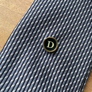 NEW Tie Tack Lapel Pin Monogram Handmade Vintage Typewriter